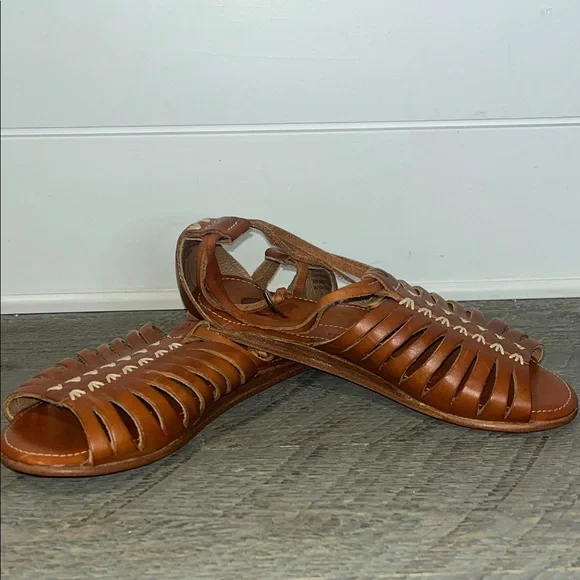 Olukai Hikina Brown Leather Sandals size women’s 5 - Picture 5 of 9